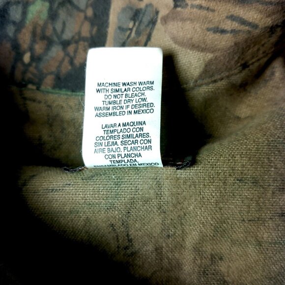 Ocoee Rabark Camouflage Jacket Men L Chamois Heavy Flannel Camo Zip Hunting Hunt - Picture 9 of 15